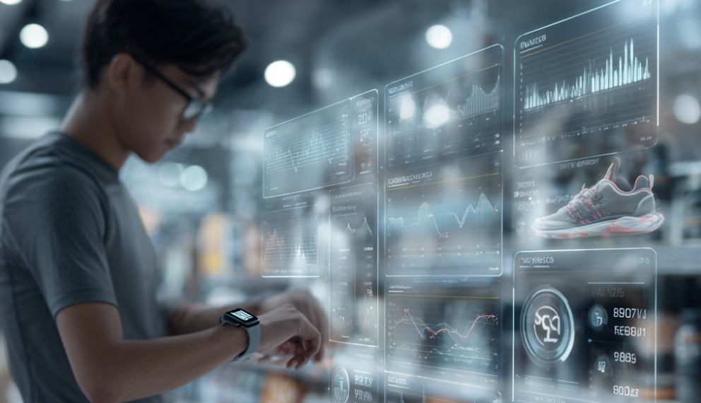 Smartwatch wearing shopper